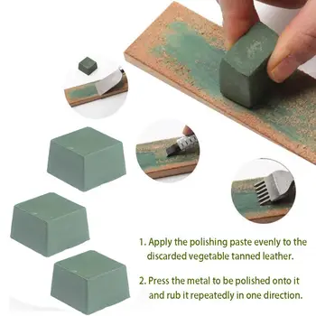3pcs DIY Abrazive Pasta Pasta de Lustruit Verde Alumină Abrazive Cuțit Lustruire Bijuterii de Metal Compus Instrumente Bine G9S0