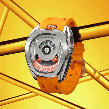 TSAR BOMBA brand de moda trend watch detașabil ceas complet automat bărbați ceas mecanic