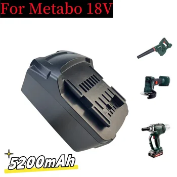 18V 5.2 Ah Acumulator Reincarcabil cu Acumulator Metabo Instrument de Putere Pentru a Înlocui Metabo 18V 625592000 625591000 Baterii de Rezervă