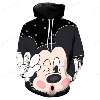 Minnie Mickey Mouse Imprimare Tricou Femei Copii Cu Maneca Lunga Bluze Streetwear Noua Moda Toamna Marca Disney Pulover Topuri