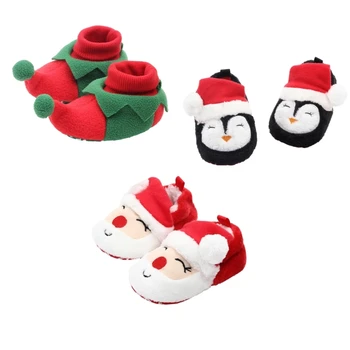Etaj Pantofi pentru Sărbătorile de Iarnă Confortabil pentru Sugari Încălțăminte de Crăciun Prewalker D7WF