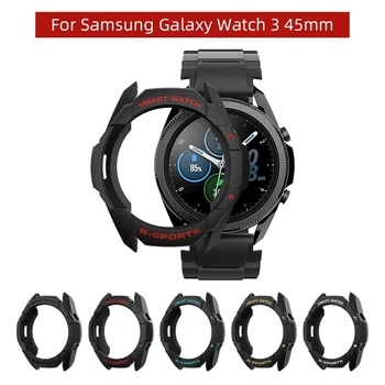 SIKAI 2021 Caz Pentru Samsung Galaxy Watch 3 45mm TPU Coajă Protector Cover Band Curea Bratara Încărcător pentru Galaxy Watch 3 45mm