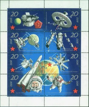 Germania Post de Timbru, 1971, cea de-a Zecea Aniversare a Spațiului Sovietic de Zbor, foarte Original, Colecție de timbre, MNH