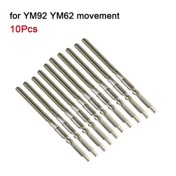 10buc Ceas Tulpini Coroana Kit Metal Lichidare Stem Bar pentru YM92 YM62 Mișcarea de Reparare Parte