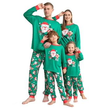 De Crăciun, Familia Potrivire Tinuta 2024 Xmas Pijamale Copii Adulti Femei, Pijamale, Haine Set Mama Si Fiica, Tatăl, Fiul Sleepwear