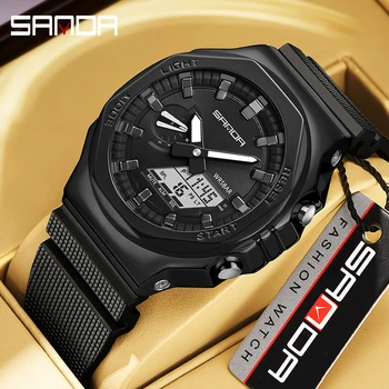 SANDA 2023 Lux Ceasuri Barbati 50M Sport Impermeabil Cuarț Ceas pentru Om Casual Ceas G Stilul Șoc Relogio Masculino 3167