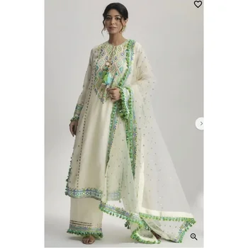 Rochie Costum Salwar Kameez Uzura De Partid Indian De Mireasa De Designer Pakistanez