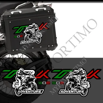 Geamantan Cazuri Cutie Panniers Aluminiu Partea de Sus Autocolante Motocicleta Decal Rezervor tampon Pentru Benelli TRK502 TRK 502 Aventura