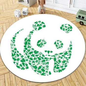 Desene animate Drăguț Camera pentru Copii Rotund Covor Designer Panda Dormitor Patul Covor Scaun de Birou Covorase Decor Dormitor Covor alfombra