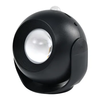 LED Tranșee de Perete Senzor de Mișcare, 3 Culoare Apus de soare Lampă de Perete pentru Dormitor,Perete Lumina , baterie Reîncărcabilă Lumini de Imagine Negru
