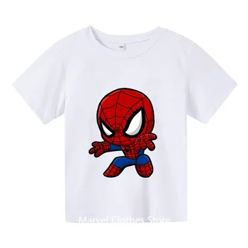 Copii Spiderman Tricou Amine de Desene animate T-shirt Fată Băiat Haine Copii Tricou Copii, Tricou tricouri Pentru Copii cu Maneci Scurte Boys T-shirt
