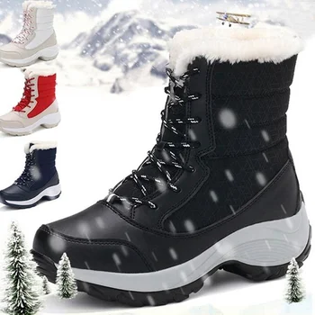 Pantofi De Iarna Cizme Impermeabile Femei Cizme De Zăpadă Cald Glezna Cizme Pentru Femei De Iarna Pentru Femeie Pantofi Botine Botas Mujer