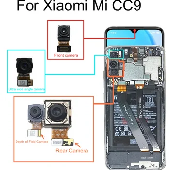 Fata & Spate Camera Pentru Xiaomi Mi CC9 Confruntă și Spate aparat de Fotografiat cu unghi larg Ultra Conector Teleobiectiv Modulul Cablu Flex Replacem