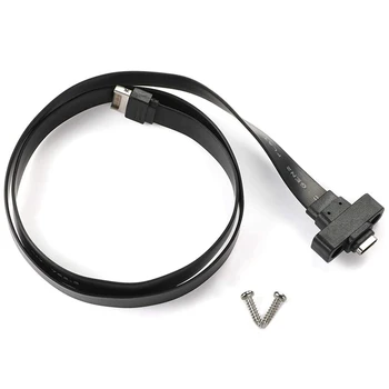 2X USB 3.1 Panoul Frontal Tip E Tip C Cablu de Extensie ,Gen 2 (10 Gbit/S) Internă Cablu Adaptor,Cu 4 Șuruburi (50Cm)