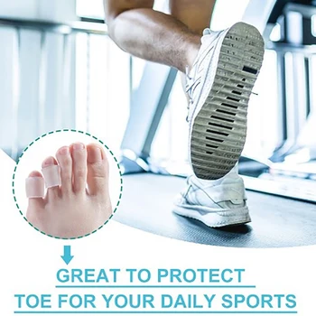 2 buc/lot Silicon Foot Gel Degetul Mic de la picior Tub Bataturi Blistere Corector Pinkie Protector Inflamație la picior Maneca Os Bretele de Sprijin