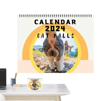 Pisoi Calendar 2024 Pisica De Mare Gaoaza Calendar Drăguț Pisica 2024 Lunar Calendar De Perete Cutie Pisica La Calendar 2024 Pentru Birou Mic