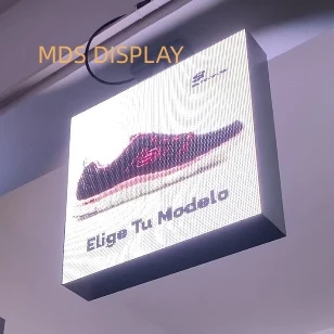 MDS Dublu Fețe Personalizate Led Lumina de Proiecție Cutie de Publicitate cu Amănuntul LED Display Ecran