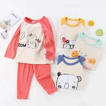 Copiii Lung Johns Set Baieti Lenjerie de corp Cald Fetelor Uzura Acasă Bază Pijamale Copii Purta Haine Fete Haine pentru Copii