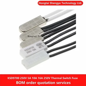 KSD9700 15/40/80/95C-180 de grade 5A 250V chip de metal temperatura comutator normal închis termostat temperatura de protecție