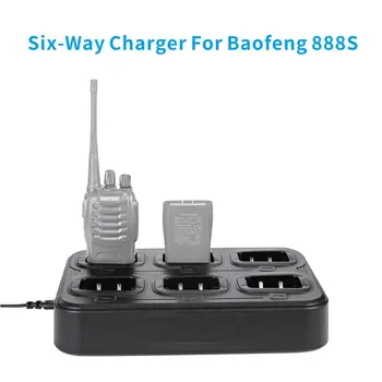 walkie-talkie Șase Încărcător două fel de radio stand incarcator Desktop Pentru baofeng BF-888S BF-888H BF-88E BF-777 BF-666S BF-C1 H-777
