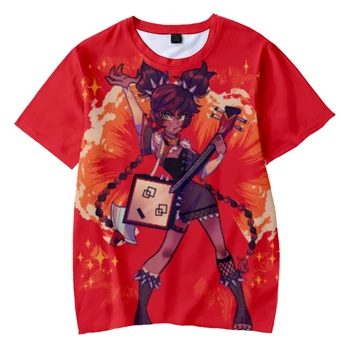Tricou de Joc Genshin impact Xinyan de Imprimare 3D pentru Copii Tricouri Casual Moda Rotund Gat de Desene animate T-shirt Băieți Fete Copil Haine Topuri