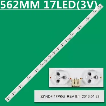 50PCS de Fundal cu LED strip 17lamp Pentru 32PFL3508/F8 LIG Innotek 32 NDF 17PKG REV 0.1 32W17S1P UDULED0GS023 REV.Un 32ME303V/F7 ME2