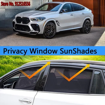 Partea de Umbră Umbrire Geam de Protecție Umbrele de soare Parasolar Auto Auto Accseeories Pentru BMW X6 M G06 2020 2021 2022 2023 2024