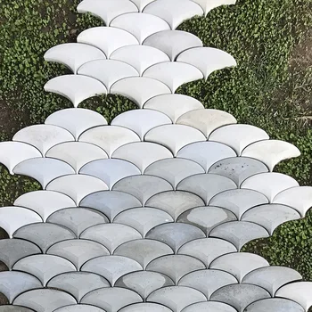 Argint Frunze De Ginkgo Geometrice De Proiectare Zid De Beton Caramida Mucegai Silicon Podea De Ciment, Placi De Mucegai, Decoratiuni De Gradina