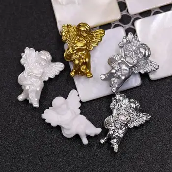 Înger alb rășină decorative spate plat de luare de bijuterii accesorii de nunta de decorare scrapbooking