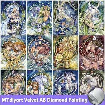 12 Constelație Elfi 5D AB Diamant Pictura Animal Burghiu Plin de Broderie Mozaic Art goblen Kit Decor Acasă New Sosire
