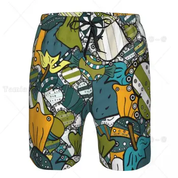 Bărbați Plaja Scurt Înot pantaloni Scurți Bomboane Colorate Surfing Sport, pantaloni Scurti, Costume de baie