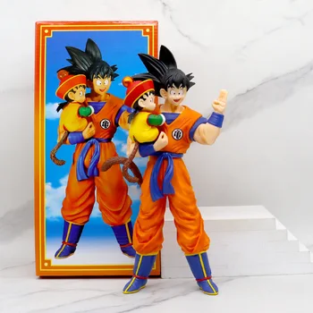 Dragon Ball Goku Cu Gohan Figura Son Goku Figurina 30cm Pvc Cifrele de Acțiune de Colectare Model de Jucarii Pentru Copii Cadouri