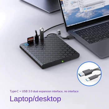 USB 3.0 de Tip C Extern de CD-DVD RW 8MB DVD Writer Plastic Portable DVD Writer Pentru Laptop