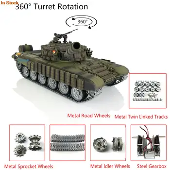Pro Heng Long Militar RC Tanc de Lupta 1/16 T72 TK7.0 Wireless Electric Toucan Jucării 360° Roti Metal Piesa Noua Armura TH20575