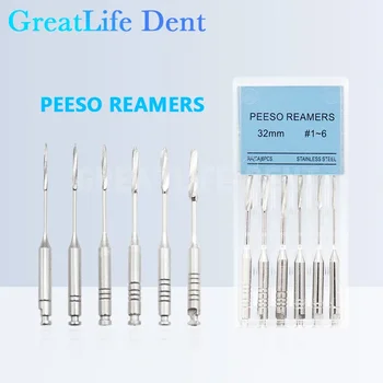 GreatLife Dent 1 Pachet/6pcs Dentare Peeso Reamer Porțile Exerciții de 28mm, 32mm Endodontic Alezoare, Freze Burghiu Endo Fișiere, Folosiți Motorul