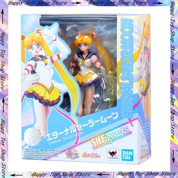 14cm Lcfun Original Autentic Figura Shfiguarts Tsukino Usagi Sailor Moon Veșnică Luna Reale Shf Pvc Jucarii Model Halloween Cadouri
