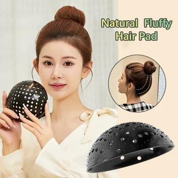 Silicon de Păr Pad Negru pentru Femei Invizibil Par Natural Capacul superior Păr Pufos Pad Păr DIY Instrument de Styling Pentru Femei Fata Cadou