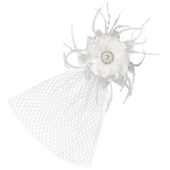 Ac De Păr Voal Femei Banchet Pălărie Fascinator Bridal Tea Pălării De Petrecere Retro Palarioare De Lux