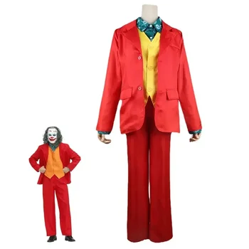 Filmul Joker cu Costume PENTRU Adulti Potrivit pentru Petrecerea de Halloween Carnaval pe Scena Cosplay Costum de Clovn