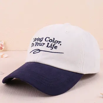Bumbac Moda Scrisoare Brodate Șepci De Baseball Pentru Bărbați, Femei Culoare Solidă Streetwear Soft Top Sport În Aer Liber Beach Golf Pălării De Soare