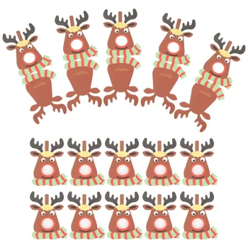 25pcs Lollipop Cărți de Hârtie de Crăciun Lollipop Carduri de Desene animate Elan Cărți de Hârtie Minunat Elan Bomboane de Decor pentru Ziua de Crăciun