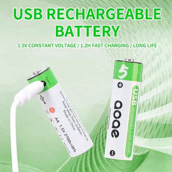 Baterie AA, 2700 mWh 1.5 V baterie reîncărcabilă litiu, utilizat pentru lanterne, fără fir, mouse-uri, tastaturi, jucării control de la distanță etc.