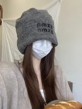 Mare Model Coreean Japonez Atmosfera Wool Beanie Caciula Femei Toamna Iarna Cald De Protecție Pentru Urechi Înăbușit Cald Skuilles Pălărie