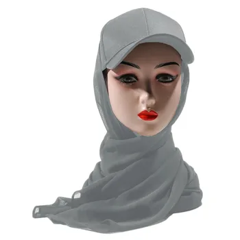 Șapcă de Baseball Capac Hijab Șal Instant Hijab Bandană Abaya Turban pentru Femei 2023 Nou Capac + Soare Șal Convenabil Respirabil