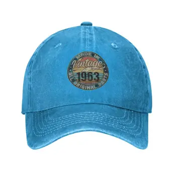 Bumbac Clasic Vintage 1963 Șapcă de Baseball pentru Barbati Femei Unisex Personalizate de 60 de Ani Cadouri de Aniversare a 60 Tatăl Pălăria în aer liber