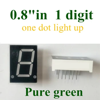 20BUC 7 Segment PUR LED 27.7*20*10MM tub Nixie 0.8 cm 1 Bit Digital Tub cu Anod Comun(un punct)