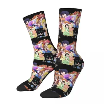 Amuzant Nebun Ciorap de compresie pentru Bărbați Anime Hip Hop de Epocă nici un JOC NU VIATA Fericita de Calitate, Model Imprimat Băieți Crew Sock