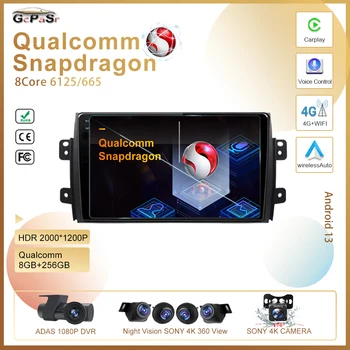 Qualcomm Snapdragon Android Carplay 13 Pentru Suzuki SX4 2006-2012 Navigare GPS Nr. 2 din DSP IPS de Înaltă performanță CPU HDR QLED