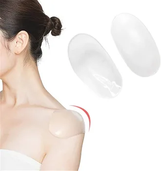 1Pair Invizibil Pad Umăr Detașabilă Respirabil Silicon Pad Umăr Anti-Derapare Adezive Sticky Pad pentru Femei Barbati