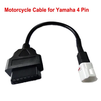 OBD Motocicleta Cablu Adaptor pentru Motociclete Yamaha 4 Pini Cablu de Diagnosticare Auto Cablu 4Pin la OBD2 16 pini Adaptor